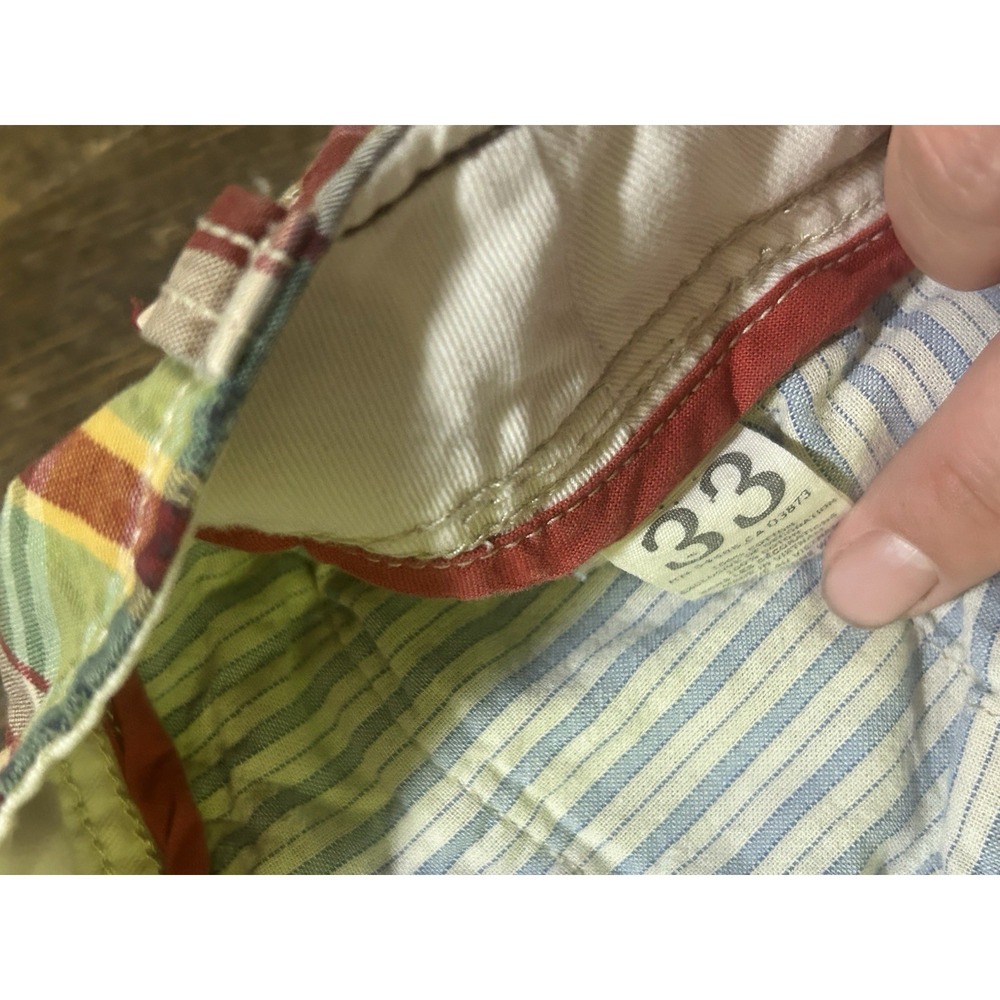 Vtg Y2K American Eagle Plaid Shorts Mens 33 Athletic Fit Preppy Ivy League - Picture 4 of 5